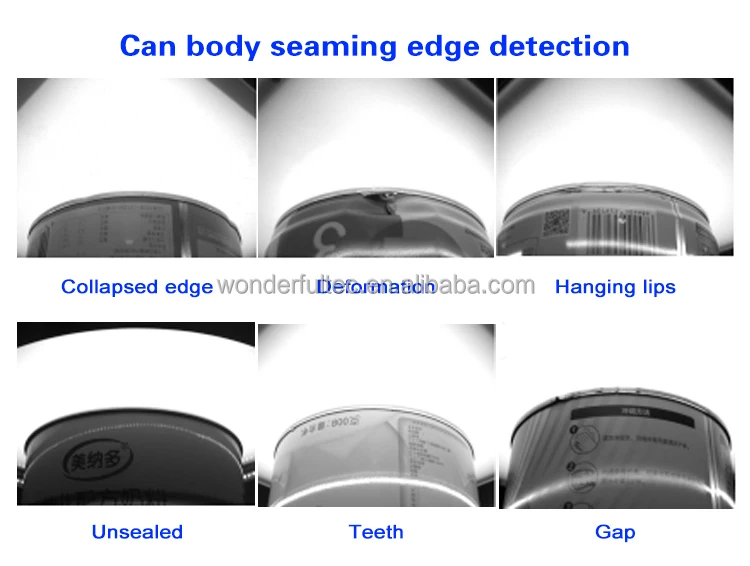 Inspeksi Visi CCD, Inspeksi Visi Sistem Kamera untuk Deteksi Wadah Logam dan Kaleng