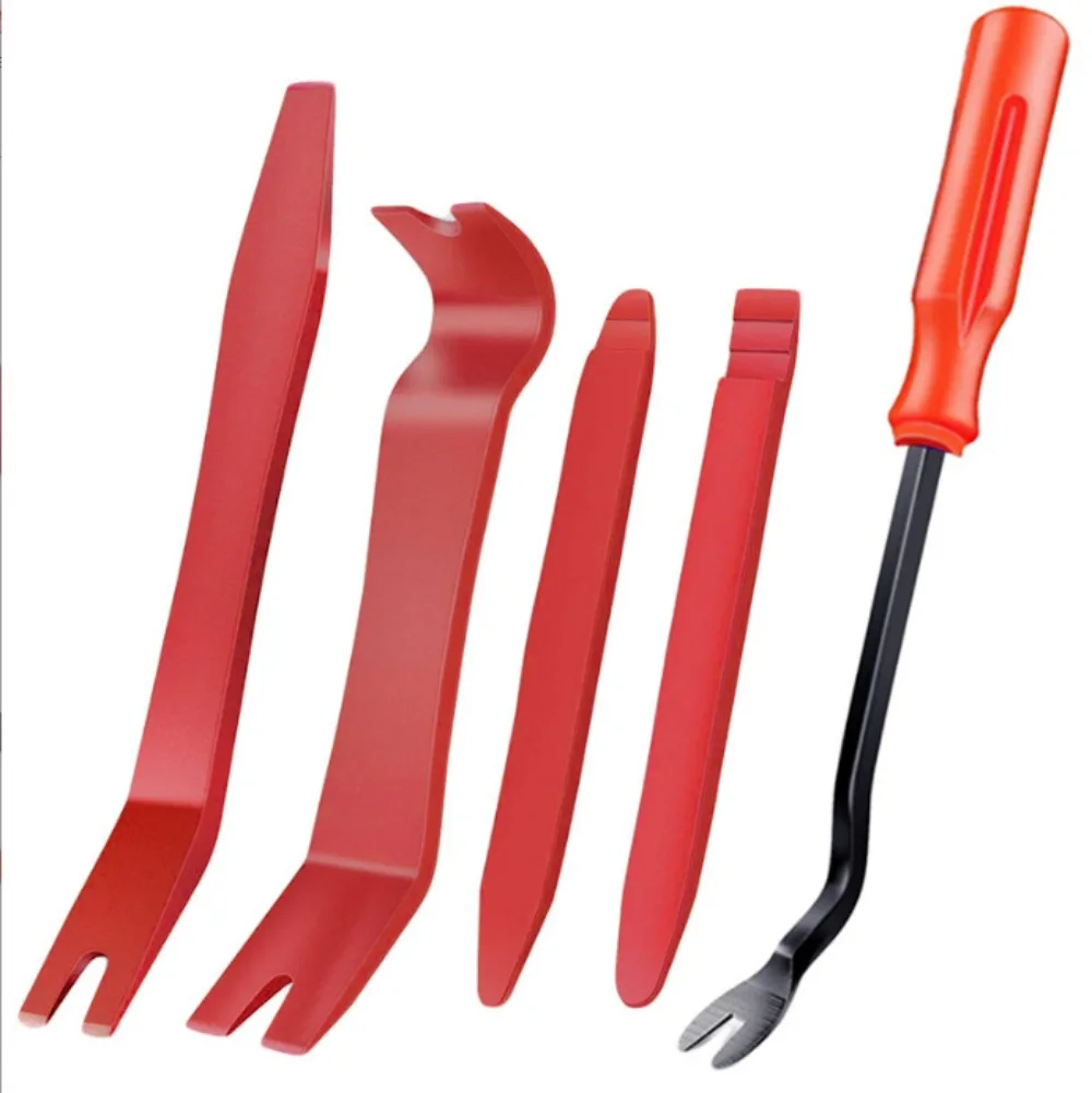 Car Trim Removal Tool Set, Auto Interior Door Panel Clip Pliers Plastic Pry Bar Kit for Dashboard Audio Radio Installer