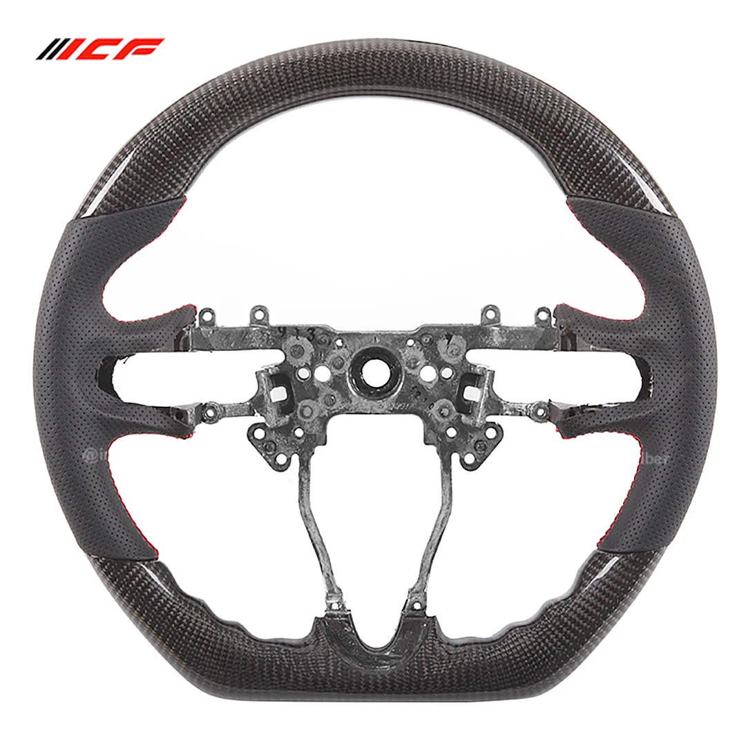 

ICF Customized 100% Carbon fiber Car Steering Wheel For 8 Generation Honda CIVIC 8TH FIT CITY