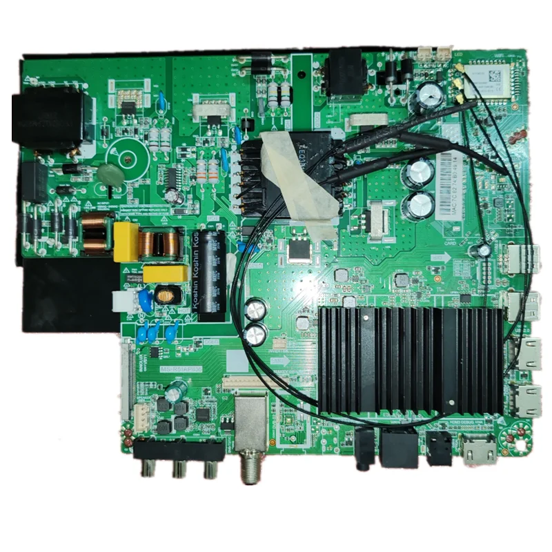 MS-RD51AP836 4K WIFI  Three in one TV motherboard, tested, physical photo  for  80--102V  500ma  2+16G