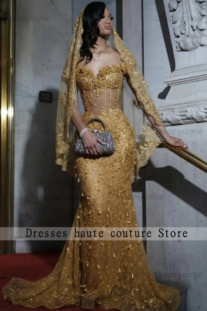 Bespoke Champagne Veil Prom Dresses 2026 Black Girls Corset Gown Dance Party Crystal Party Dress Long Evening Gowns Customized