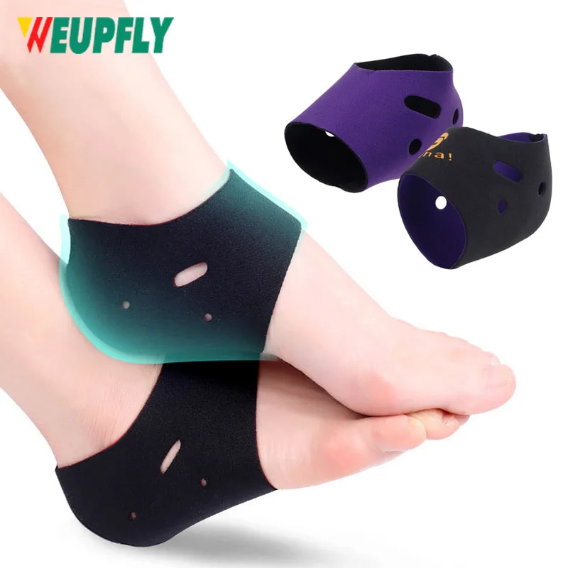 WEUPFLY 1 Pair Silicone Foot Chapped Care Tool Moisturizing Gel Heel Socks Cracked Skin Care Protector Pedicure Health