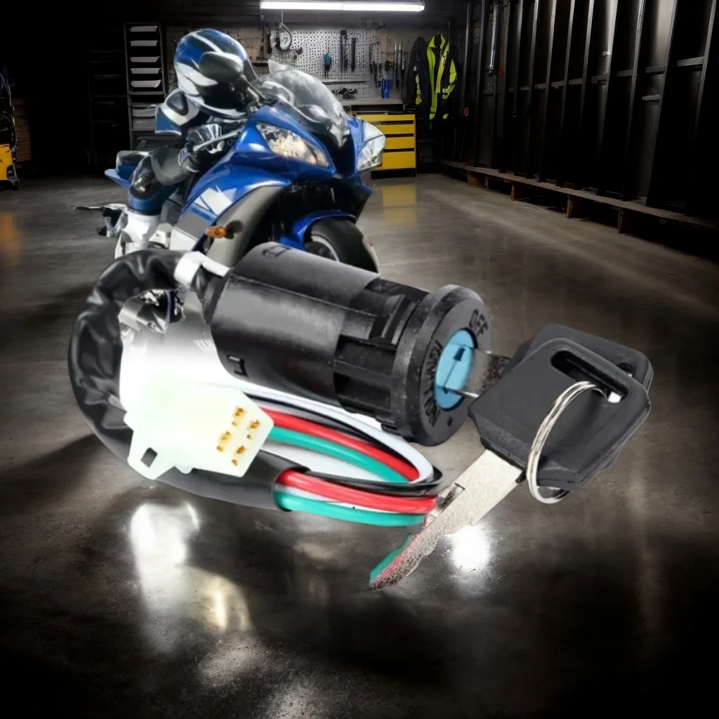 1 قطعة مفتاح إشعال الدراجة النارية العالمي مع سلك-لمركبة ATV وملحقات قفل الباب والدراجة النارية