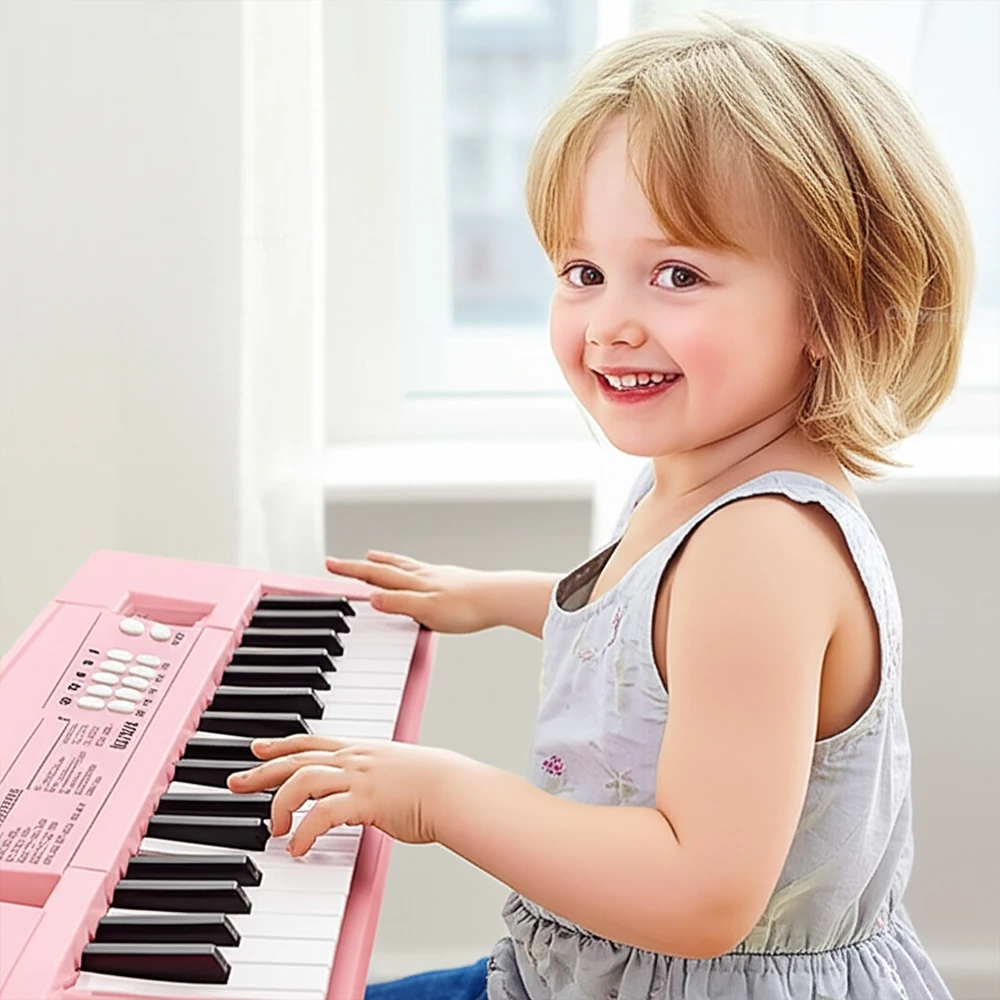 37 Keys Electronic Piano Keyboards with Microphone Rechargeable Education Toys Musical Instrument Gifts for Boys Girls