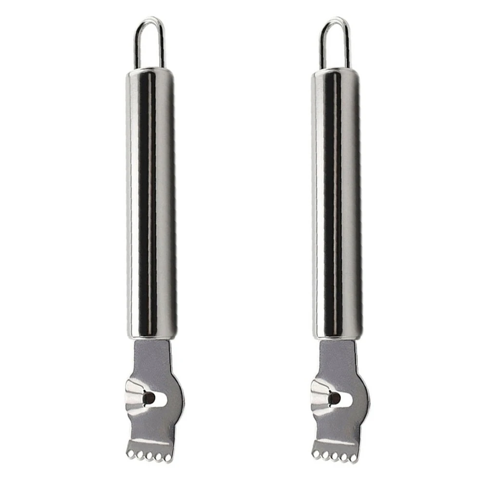 

2Pcs Lemon Grater Stainless Steel Zester Multi functional Fruit Kitchen Tool Hanging Loop Compact Easy Storage Quality