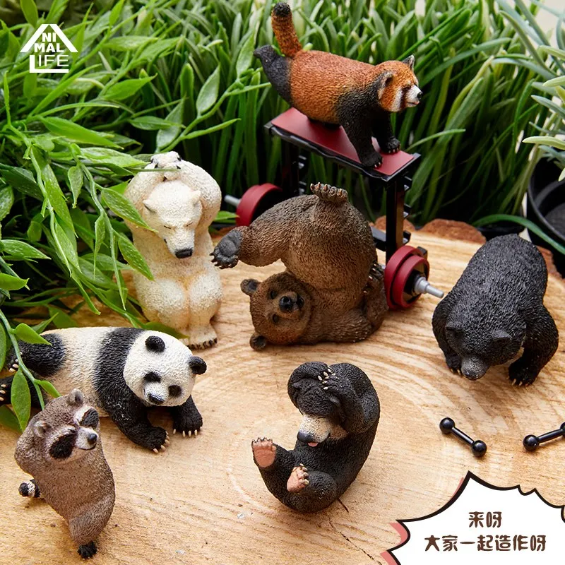 

Japan Animallife Box Eggs Blind Box Panda Model Cute Animal Decoration Look You That Bear Like