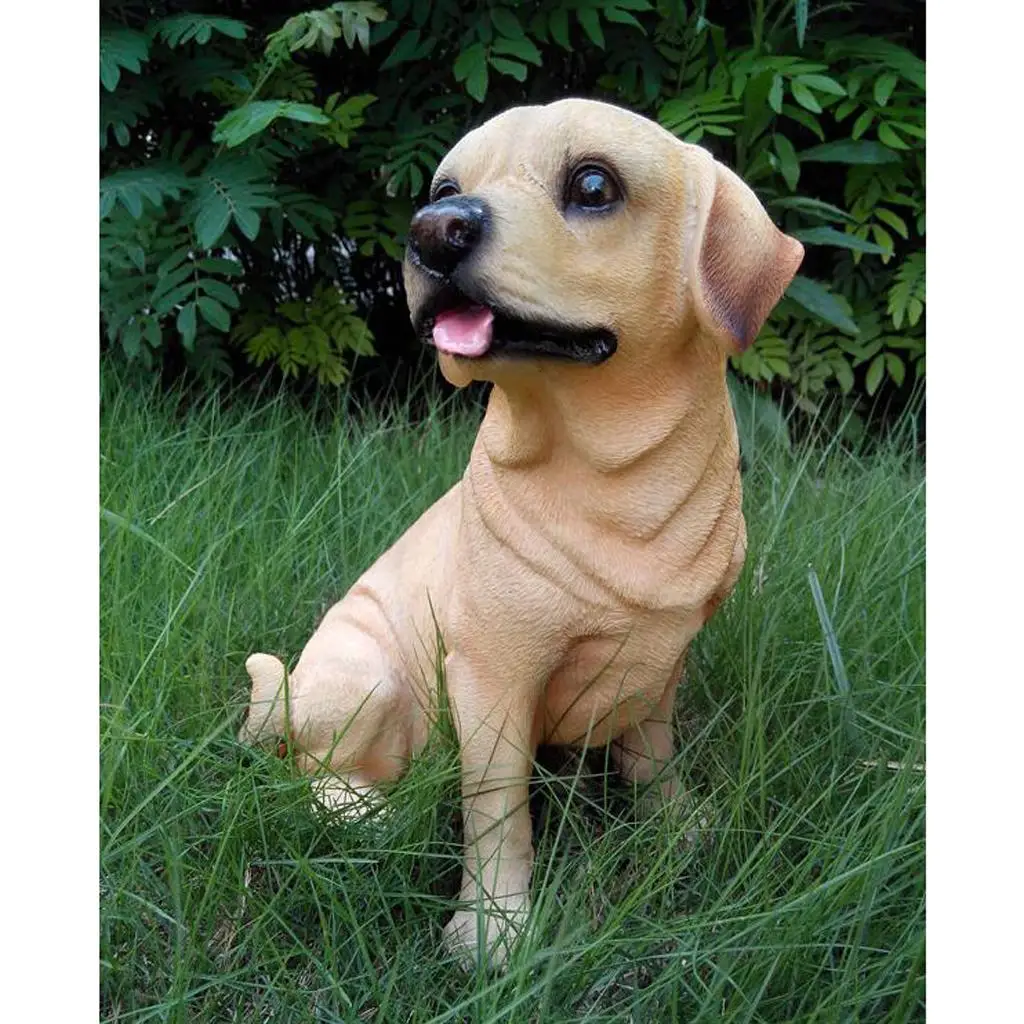 Labrador Dog Figurines Mini Resin Craft Miniature Fairy Garden Supplies