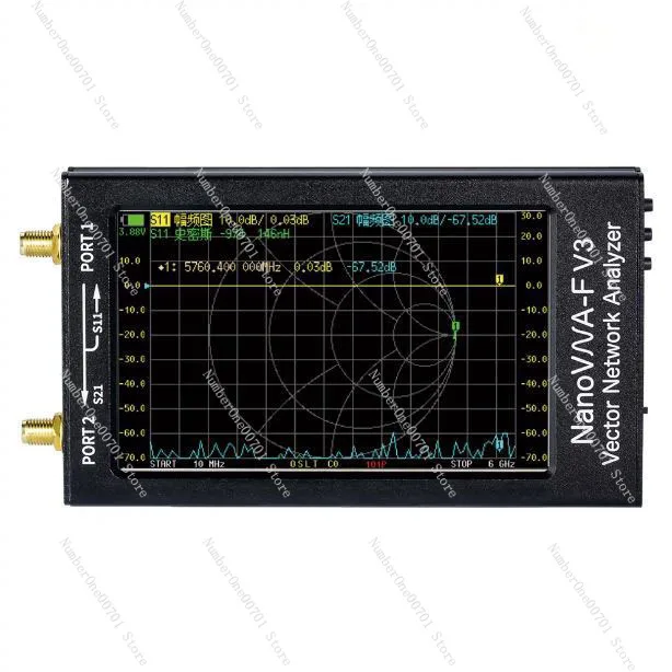 CV3 1M-6G 4.3 بوصة محلل شبكة المتجهات HF VHF UHF SHF المواهب
