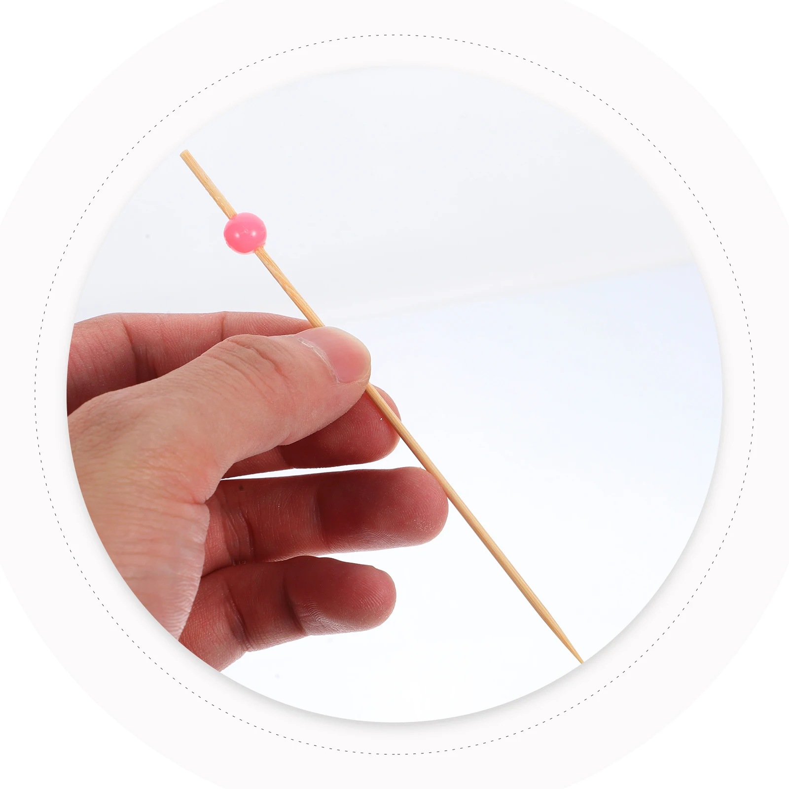 

100 Pcs Fruit Sign Cocktail Dessert Eating Sticks Food Picks Drinks Snack Restaurant Appetizer Bamboo