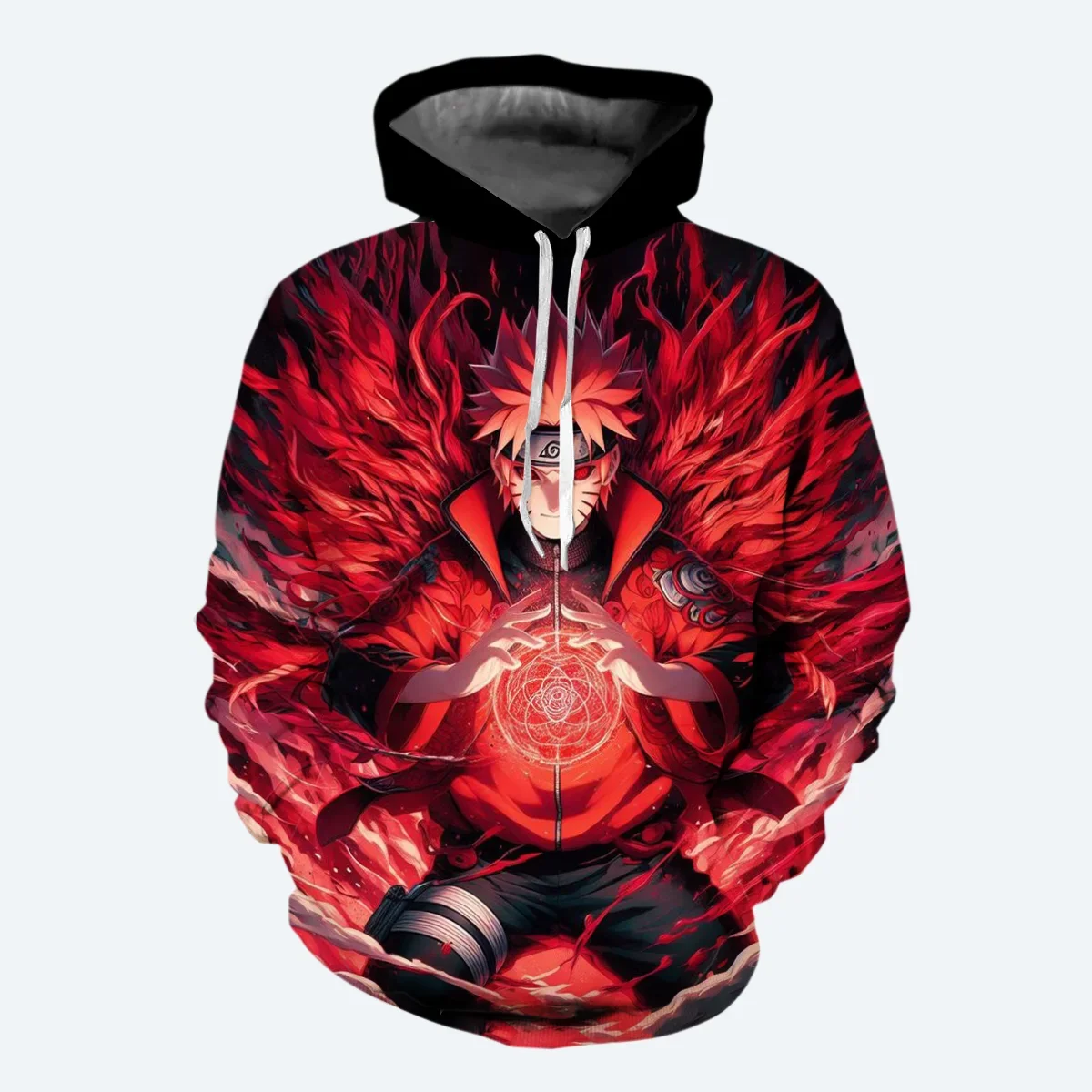 New Fashion Japanese Anime Naruto Men's Pullover for Autumn and Winter 3D Printed Uchiha Itachi Pattern Casual Men's Hoodie