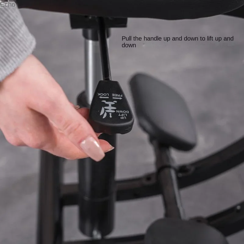 Ergonomic Kneeling Chair with Wood Back Support, Adjustable Desk Chair for Home and Office with Adjustable footrest