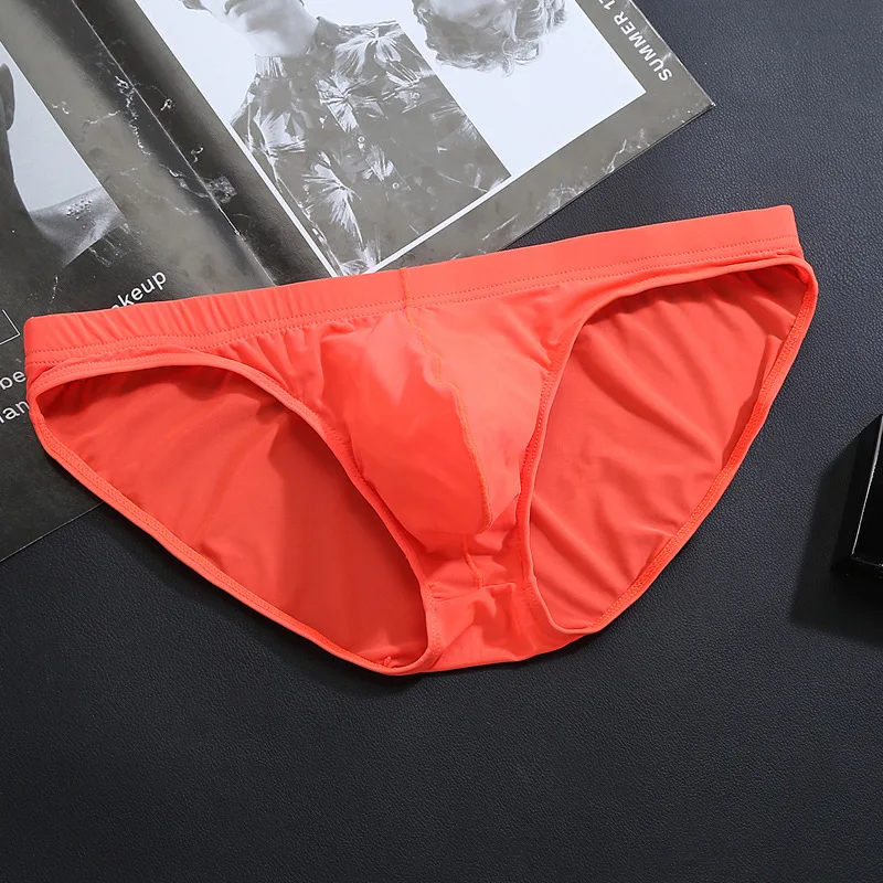 Bikini Sexy para Hombre, Calzoncillos transpirables con bolsa convexa, ropa interior joven de cintura baja, Color sólido, convexo en U