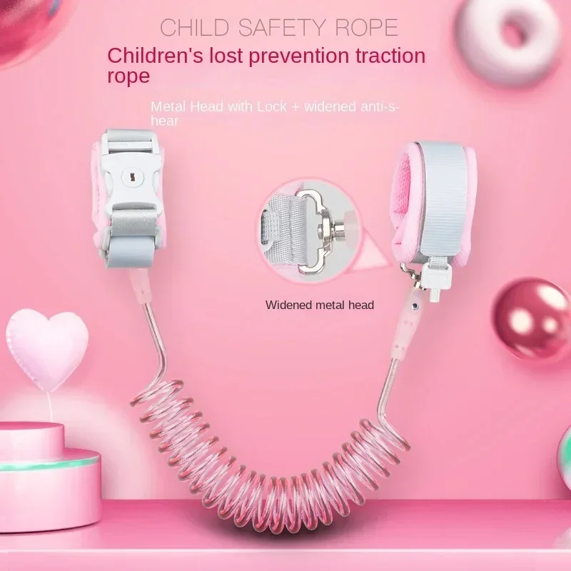 Adjustable Anti Lost Wrist Link Toddler Leash Safety Harness for Baby Kid Strap Rope Outdoor Walking Hand Belt Wristband