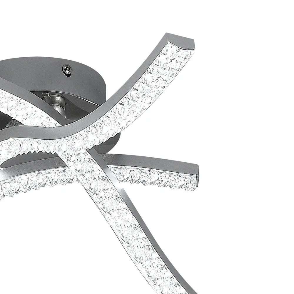 18W LED Ceiling Lights Modern Curved Design AC85-265V 3 Lights Bar Ceiling Lamp for Kitchen Living Room Modern Indoor Lamp Decor