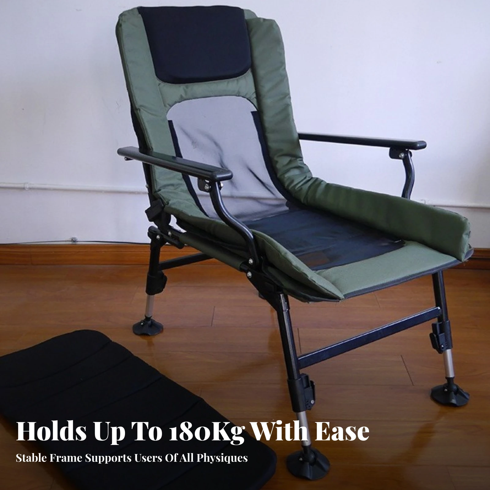 chaise-de-peche-convertible-en-lit-section-avant-extensible-pliable-robuste-sechage-rapide