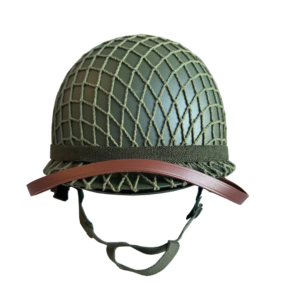 Cubierta de red para casco M1, combinación de equipo integrado de EE. UU., réplica de casco para hombre, equipo de soldado de la Segunda Guerra Mundial, casco M1 WW2