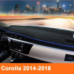 Car Dashboard Cover Dash Mat Sun Shade Dash Board Pad Carpet LHD For Toyota Corolla E140/E150 2007-2013 2014 2015 2016 2017 2018