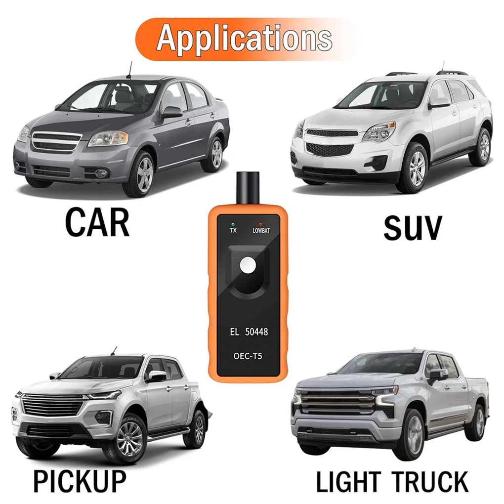 مستشعر كشف ضغط الإطارات للسيارات سلسلة المحركات العامة نظام مراقبة ضغط الإطارات TPMS ResetTool EL-50448 OEC-T5 #5