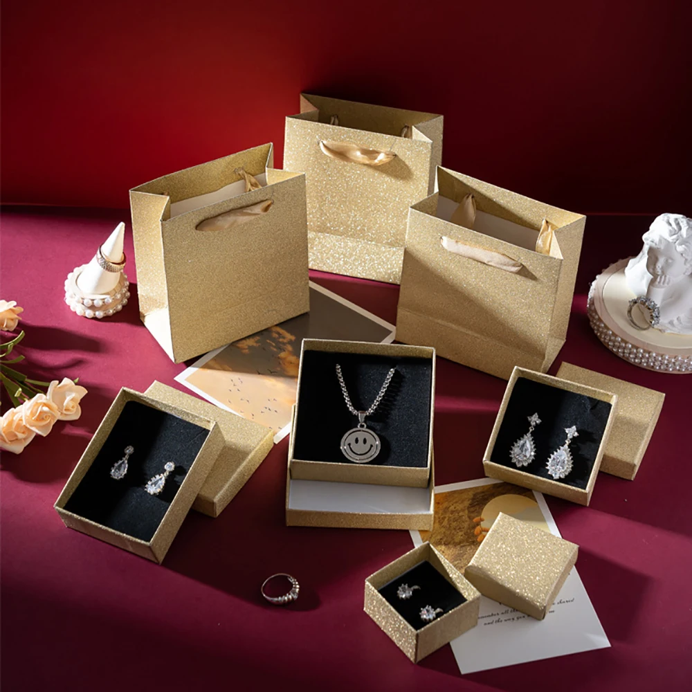 

Gift Boxes for Ring Bracelets Necklace Earring Anklets Cufflinks Jewelry Packaing Box Fit Dropshipping Package Accessories 24pcs