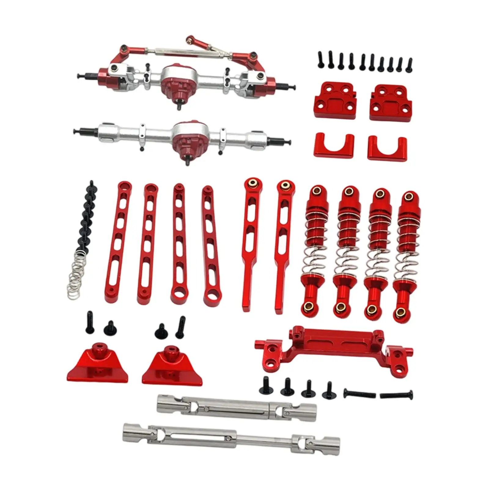 1:12 RC Car Front and Rear Axle Set Pull Rods Modification Sturdy Accessories