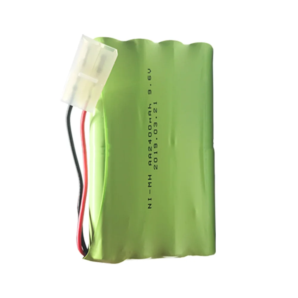 9.6V 2400mAh zdalne sterowanie zabawki bezpieczne baterie AA 9.6 v 2400 mah bateria Ni-MH grupa baterii Kep-2p wtyczka/złącza Tamiya