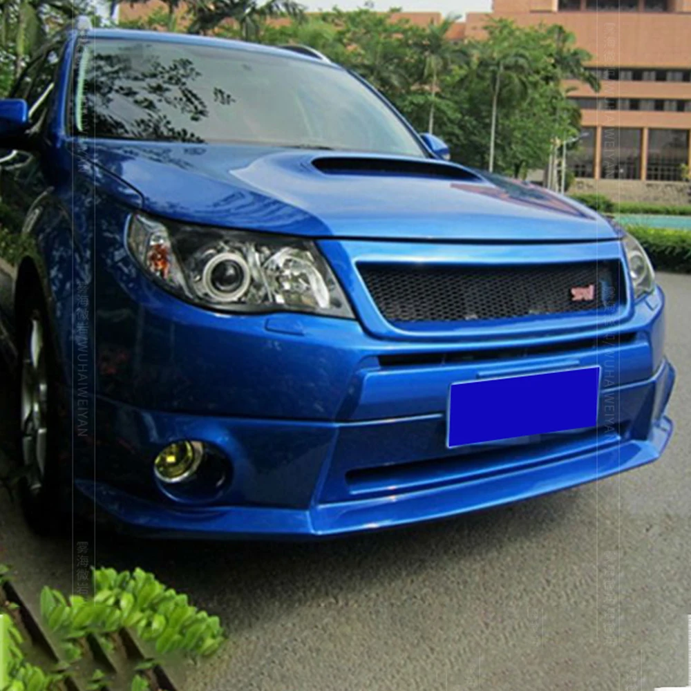 For Subaru Forester 2009 2010 2011 2012 Front Bumper Mesh Grille Sti Tuning Upgrade Racing Grille Cover Bodykit Accessories