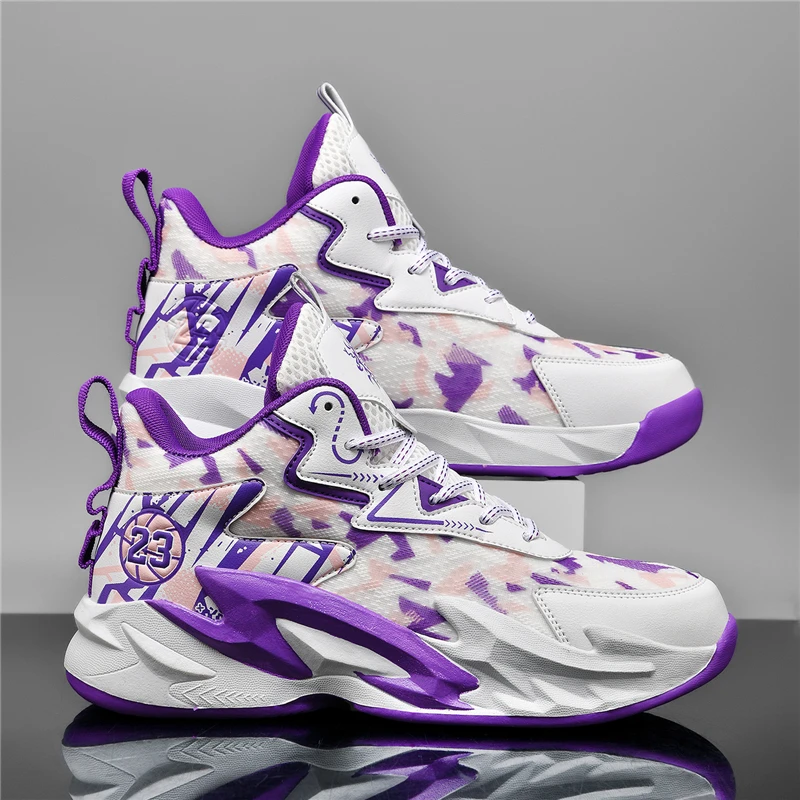 Men Basketball Shoes Outdoor Unisex Breathable Athletic Women Unisex Sports Shoes Non-slip Trainer High Quality Indoor Sneakers