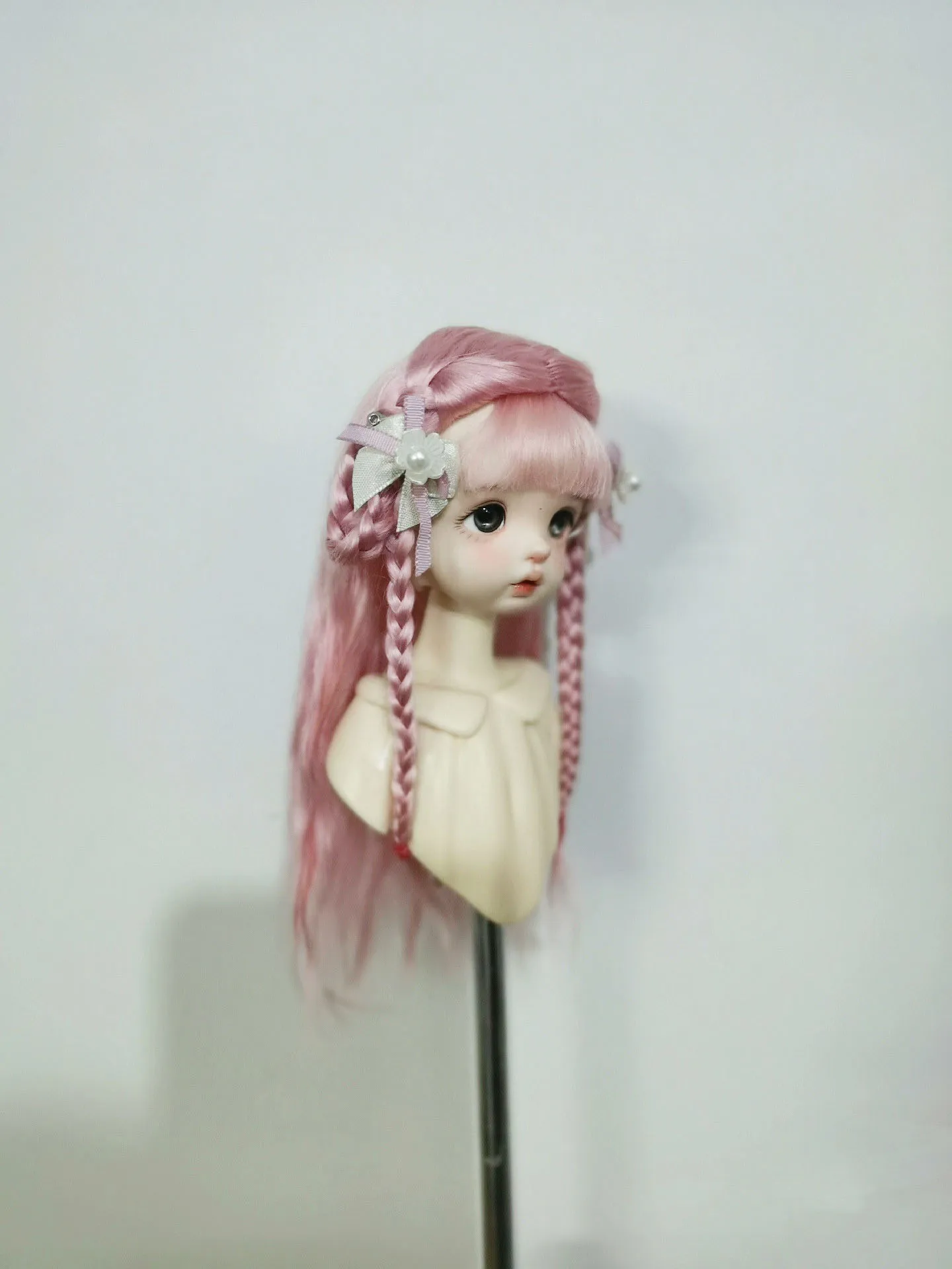 Doll Styling Hair 1/6 BJD Hard Shell Bang Wig Free Shipping