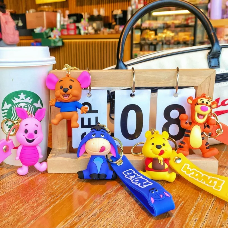 شعبية الكرتون العسل ويني ذا بوه لطيف تيجر قلادة اكسسوارات السيارات حقيبة مدرسية الديكور مفتاح سلسلة هدايا احتفالية