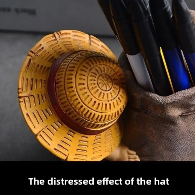 ワンピースルフィ大容量ペンホルダーアニメ周辺アクションフィギュアデスクトップ装飾クリエイティブオフィス装飾用品