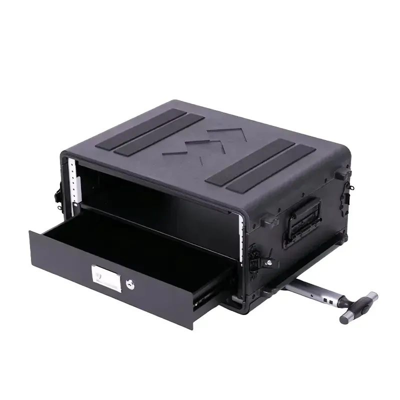 

Hard PE Plastic Audio Rack Cases Shockproof 19 Inch Rack Mount Waterproof Flight Case