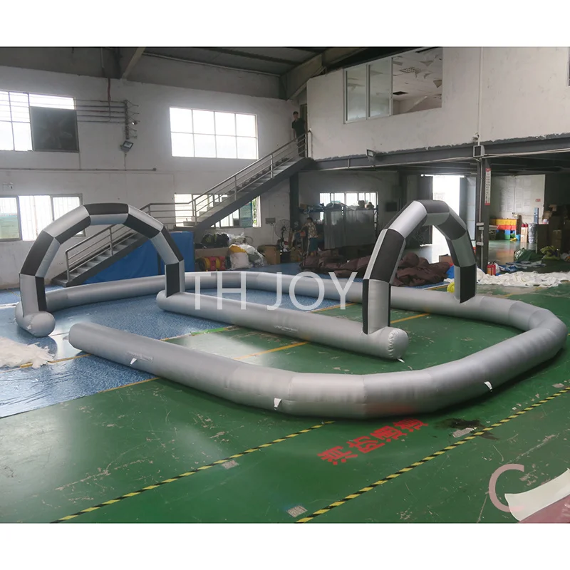 

free air ship to door, outdoor activities 10x6m inflatable zorb ball go kart air track inflatable race track for sale