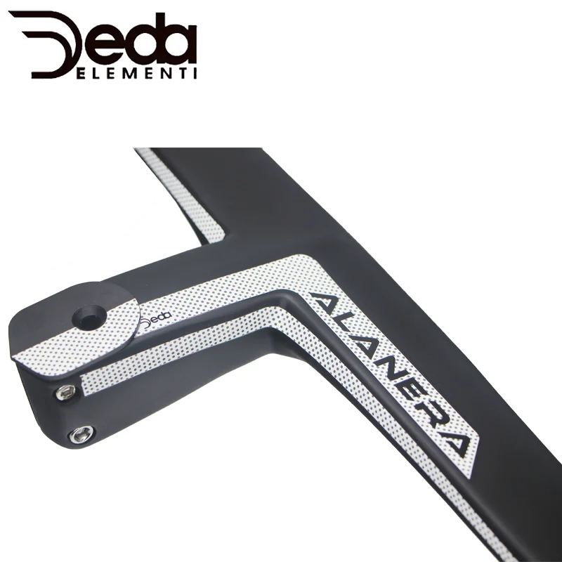 DEDA ALAENRA Carbon Road 360-440mm Full Internal Wiring Integrated Handlebar 28.6mm Carbon Handlebars with Bike Comput Holder