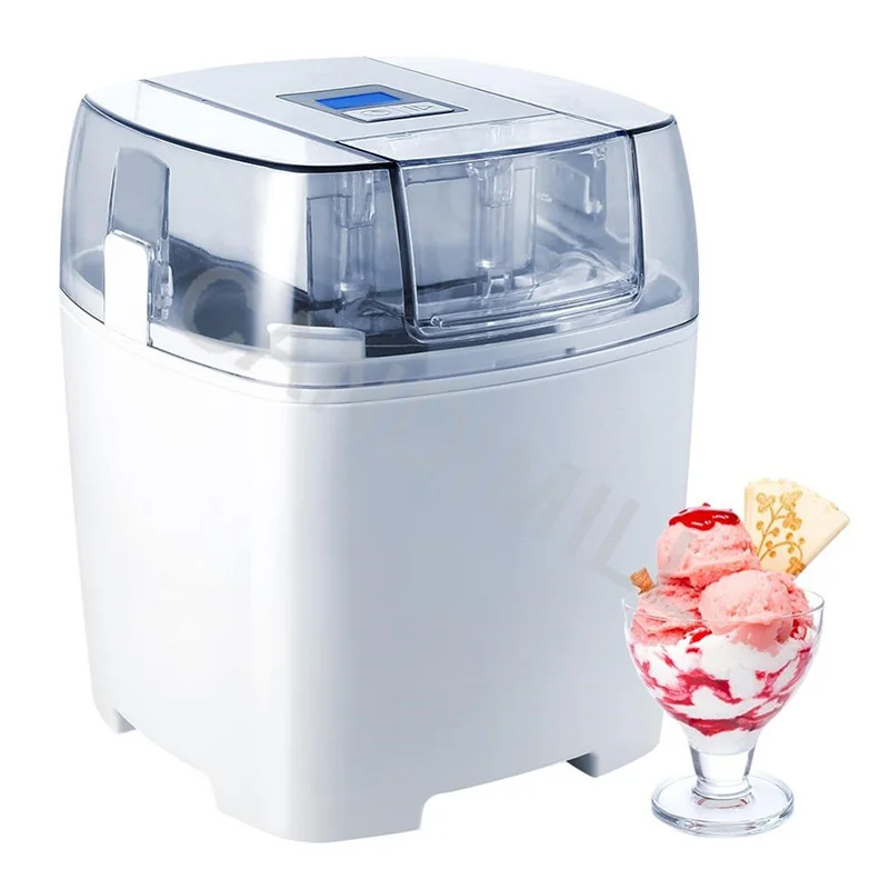 1.5L Portable Soft Ice Cream Makers Ice-cream Roll Freezers Yoghurt Sorbet Machine Easy To Cleaning Small Household Ice-Maker