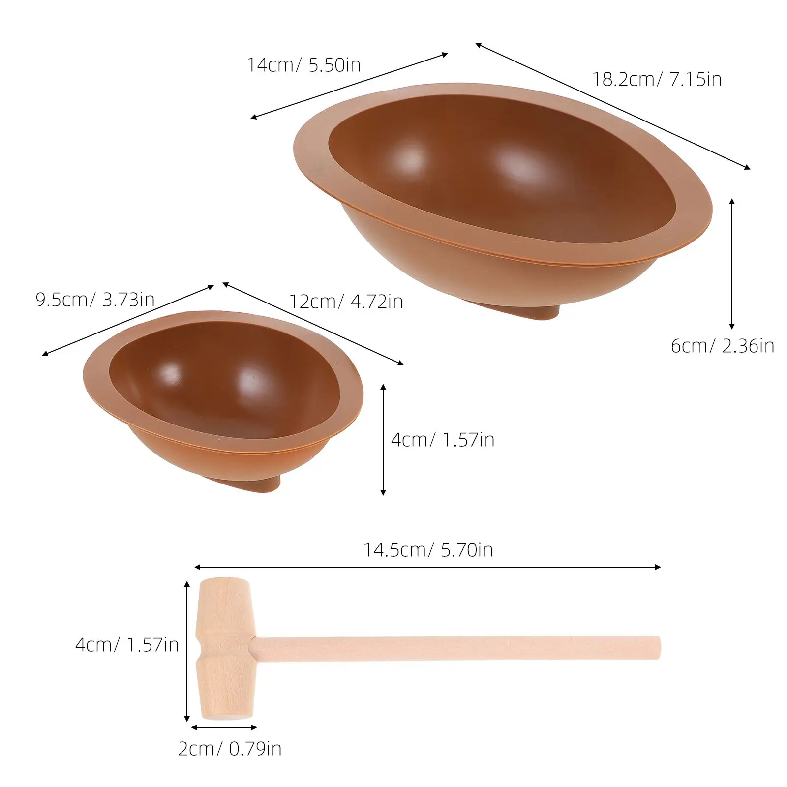 Chocolate Mold Silicone Easter Shaped Candy Molds for Baking Cake Cookie Large Small Eggs Hammer Resistant Safe Storage