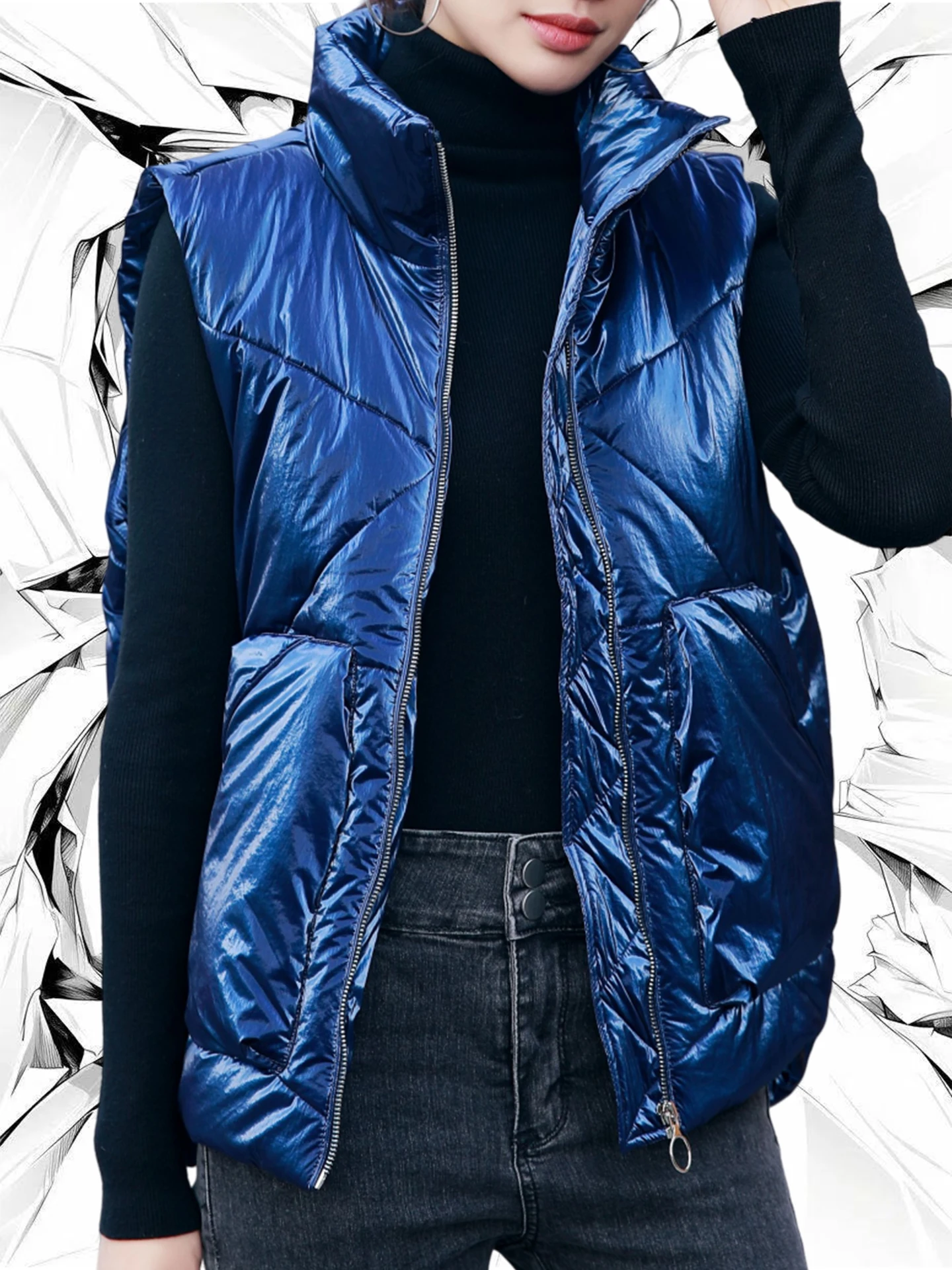 

Хлопковый жилет на молнии « iny», женский легкий, теплый, удобный, ветрозащитный, повседневная куртка, верхняя одежда, антивозрастной, осеннее новое поступление