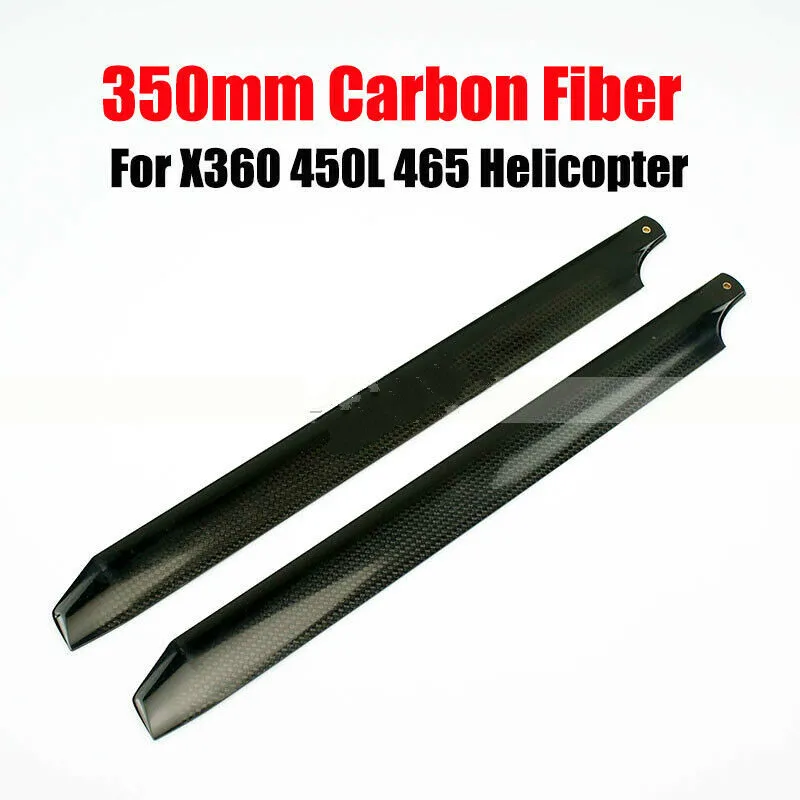 ALZRC Devil X360 PART 350mm Carbon Fiber Main Blade for Trex Align 450L 465  Helicopter