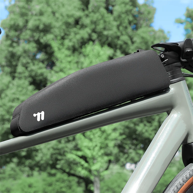 

WEST BIKING Bicycle Extra-Long Top Tube Frame Bag Waterproof Paint-Safe Screw & Strap Fixing Bikepacking For Gravel Road Bike