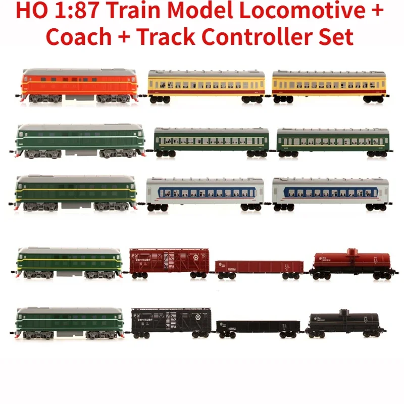 BACHMANN HO 1/87 Small Train Set Model with Light and Sound Effects Standard Scale Track Train Model Toy Gift