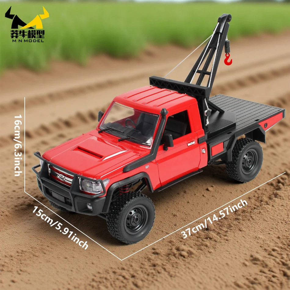 Mn modelo 1:12 4x4 controle remoto cidade engenharia carro guindaste veículo off-road caminhão de escalada captador rock crawler brinquedo para adulto