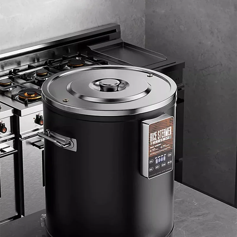 เครื่องนึ่งหม้อหุงข้าวไฟฟ้าอัจฉริยะเครื่อง45L ไฟฟ้าขนาดใหญ่สำหรับใช้ในเชิงพาณิชย์เครื่องนึ่งข้าวตู้ไม้ข้าว