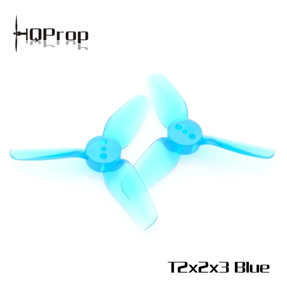 HQ T2X2X3 2inch 4 Blade Black Propeller 2 Pitch PC 0.75G 10mm Hub Diameter Durable Prop for FPV Drone Part