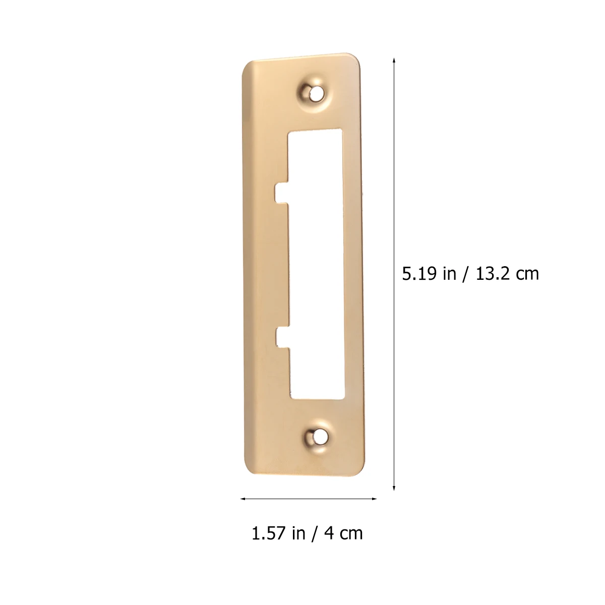 لوحة قفل من الفولاذ المقاوم للصدأ سهلة التركيب بدون إزميل طقم إصلاح إطار الباب خفيف الوزن ومتين لأجهزة باب المنزل #1