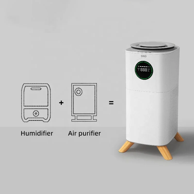 Purificateur d'air JHS-A350 d'humidificateur nouvelle conception de Tuya 2 en 1 R portatif intelligent pour la chambre à coucher utilisée pour des hôtels, des entreprises, et 007 tient