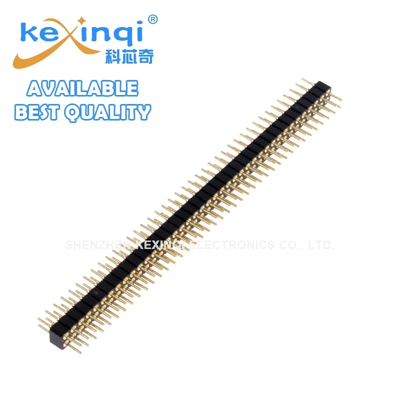 1PCS 2.0mm Single Round Pin Header Connectors 1x40p Double Row Female 2*40p PCB Board Tolerance psitions 2mm golden Breakable