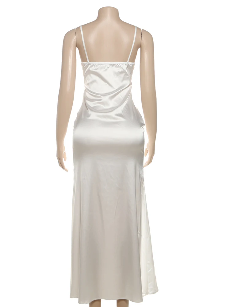 Leosoxs セクシーなリボンジャカードドレス女性シンプルなノースリーブ V ネックミッドナイト宴会パーティー休暇ヒップスターストレッチロングボディコン