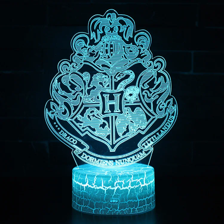 Harryy Potter 3D Night Light Lamp  Quidditch Figure Toys Led Creative Table Bedside toys for Home Decor Light Kid Children Gifts