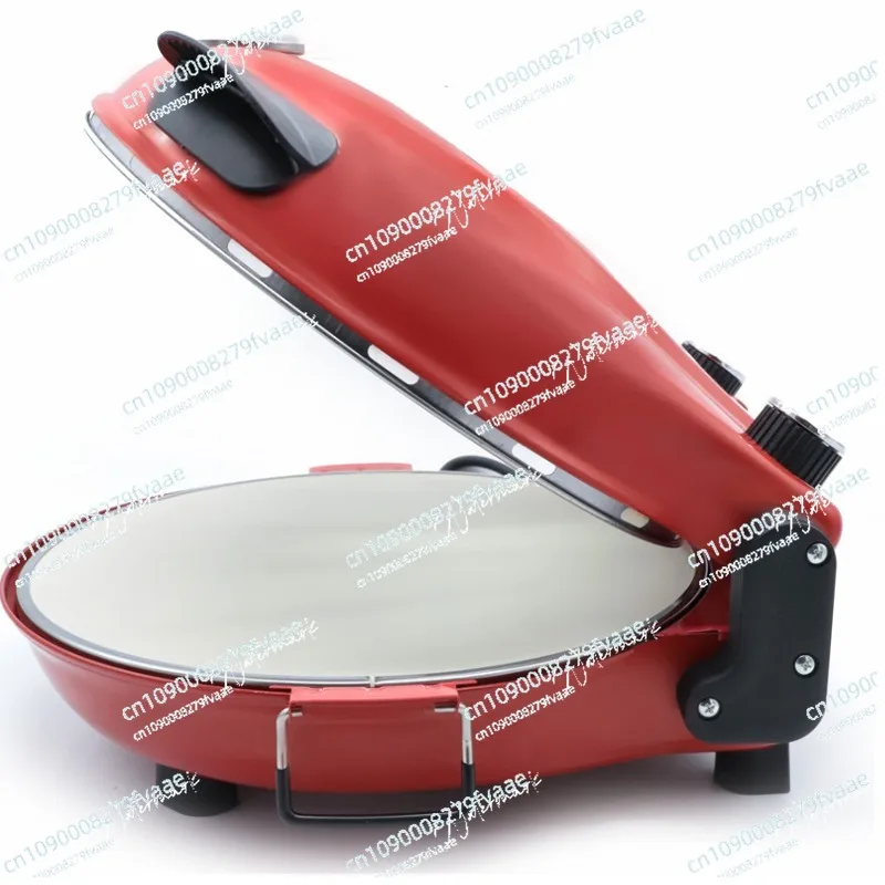 

Aluminum red household pizza oven 1200w household electric pizza machine simple pizza machine