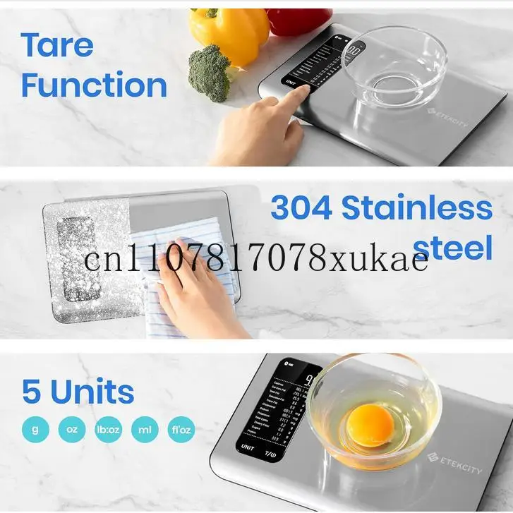 Digital Kitchen Scale with Nutrition App
