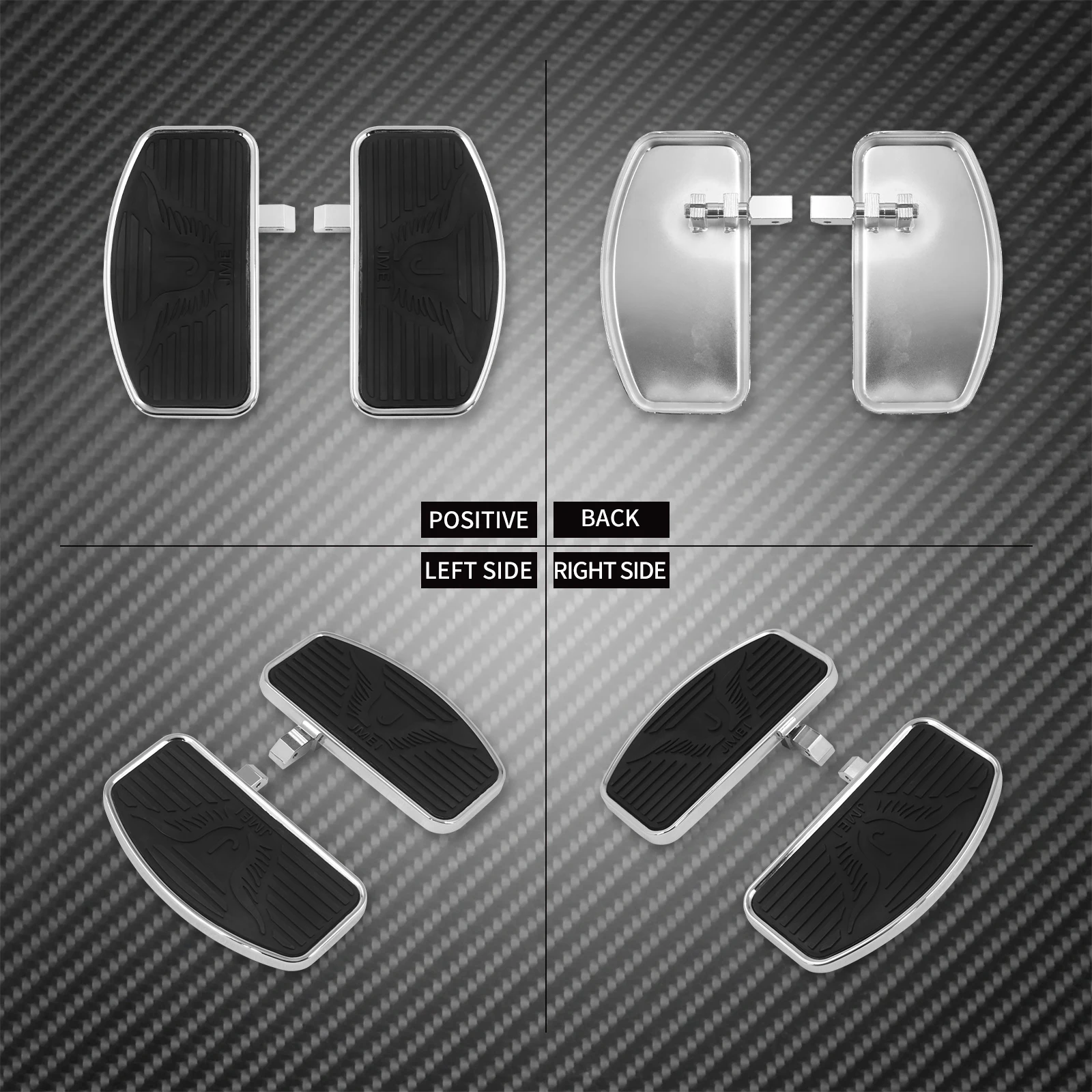 Motorcycle Front Rear Floorboard Driver Passenger Footrest Wide Footpeg For Yamaha Dragstar For Honda Shadow For KAWASAKI Vulcan